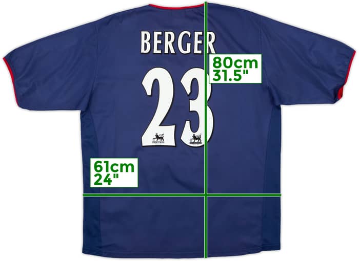 2003-04 Portsmouth Away Shirt Berger #23 - 8/10 - (XL)