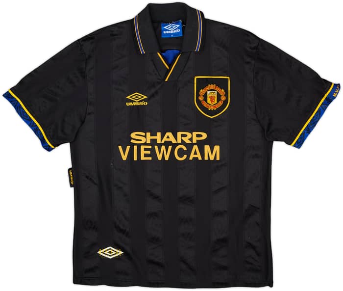 1993-95 Manchester United Away Shirt Cantona #7 - 8/10 - (M)