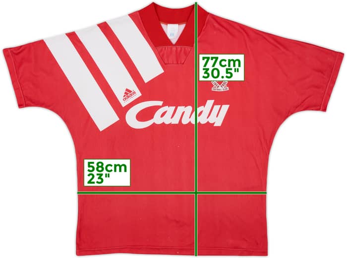 1991-92 Liverpool Home Shirt - 6/10 - (L)