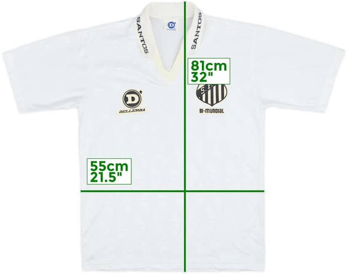 1993 Santos Home Shirt #5 - 6/10 - (M)