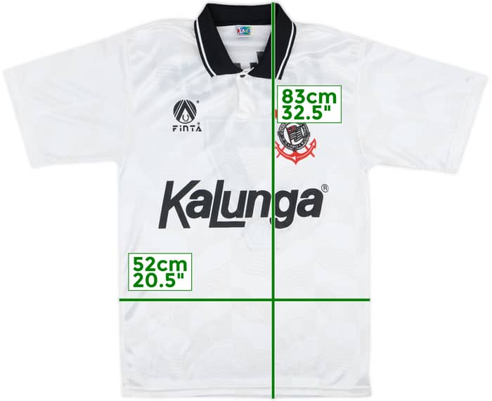 1992-94 Corinthians Home Shirt #7 - 6/10 - (L)