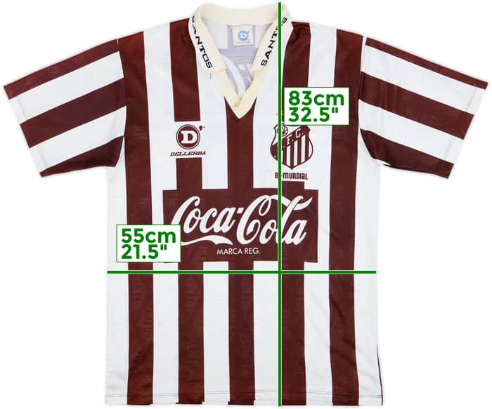 1993 Santos Away Shirt #10 - 8/10 - (L)