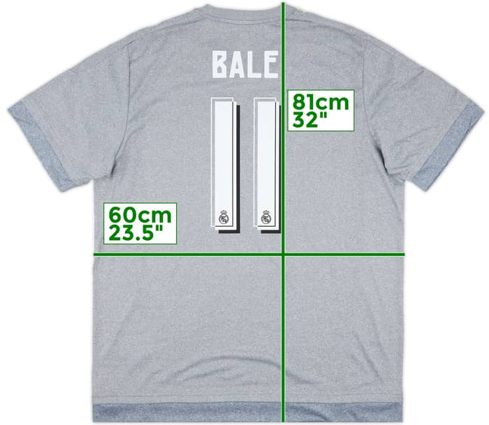 2015-16 Real Madrid Away Shirt Bale #11 - 10/10 - (XL)