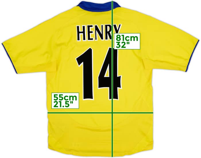 2003-05 Arsenal Away Shirt Henry #14 - 9/10 - (S)