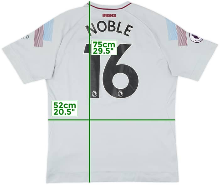 2018-19 West Ham Third Shirt Noble #16 - 7/10 - (L)