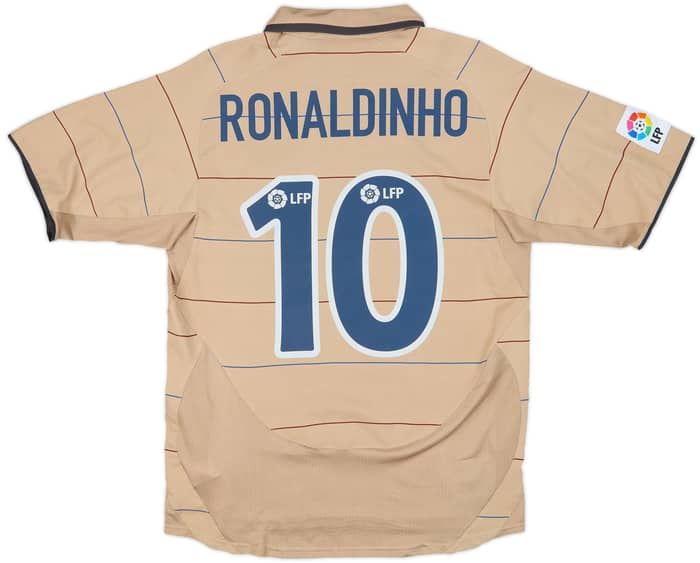 2003-05 Barcelona Away Shirt Ronaldinho #10 - 9/10 - (S)