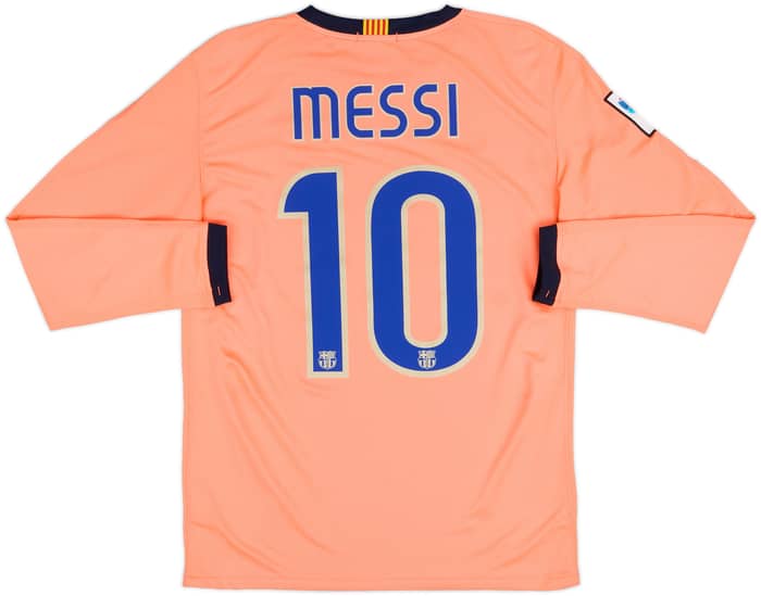 2009-10 Barcelona Away L/S Shirt Messi #10 - 8/10 - (XL)