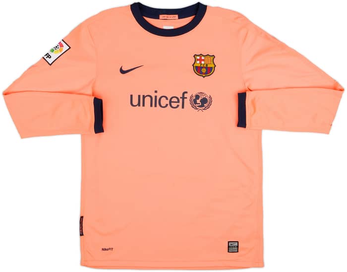 2009-10 Barcelona Away L/S Shirt Messi #10 - 8/10 - (XL)