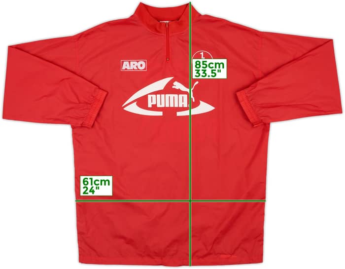1994-96 Nurnberg Puma 1/4 Zip Rain Jacket - 8/10 - (M)