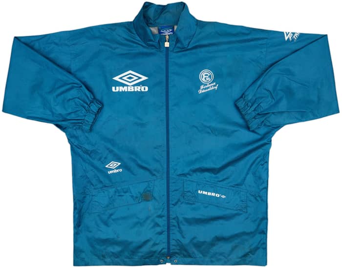 1995-96 Fortuna Dusseldorf Umbro Hooded Rain Jacket - 7/10 - (L)