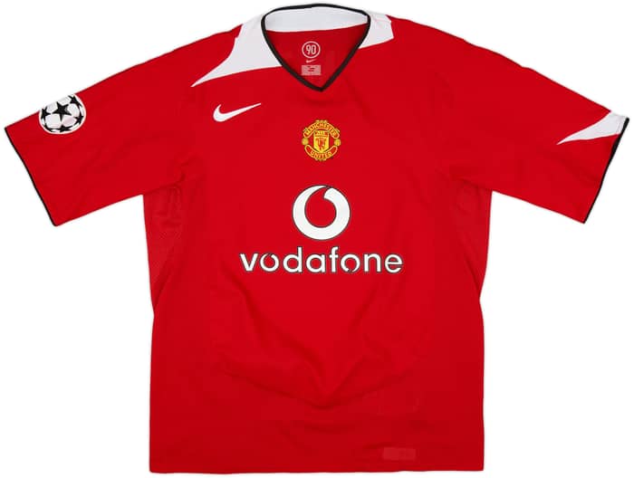 2004-06 Manchester United Home Shirt Smith #14 - 7/10 - (L)