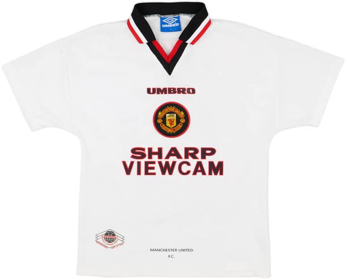 1996-97 Manchester United Away Shirt Beckham #10 - 6/10 - (Y)