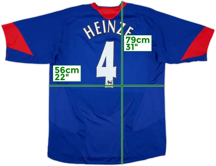 2005-06 Manchester United Away Shirt Heinze #4 - 10/10 - (L)