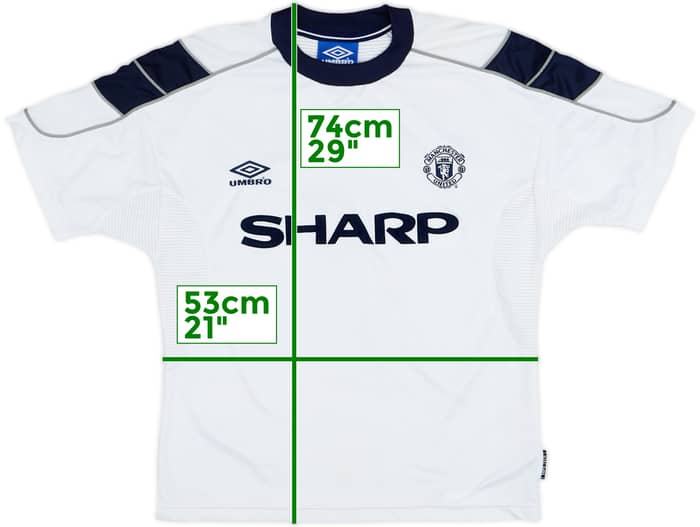 1999-00 Manchester United Third Shirt Beckham #7 - 8/10 - (Y)