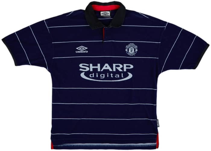 1999-00 Manchester United Away Shirt Scholes #18 - 9/10 - (Y)