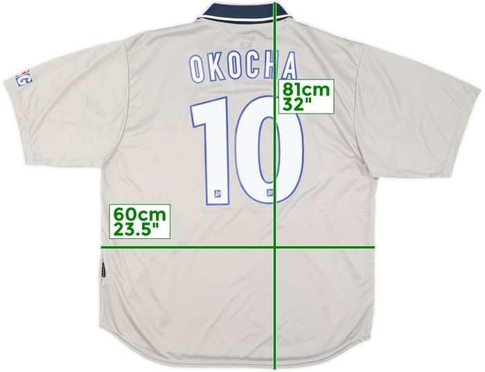 1999-00 Paris Saint-Germain Away Shirt Okocha #10 - 9/10 - (XL)