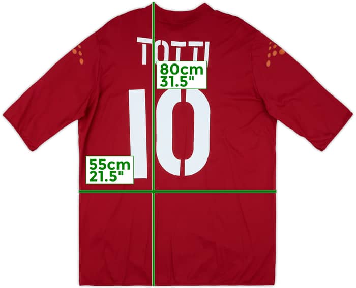 2003-04 Roma Home Shirt Totti #10 - 8/10 - (XXL)