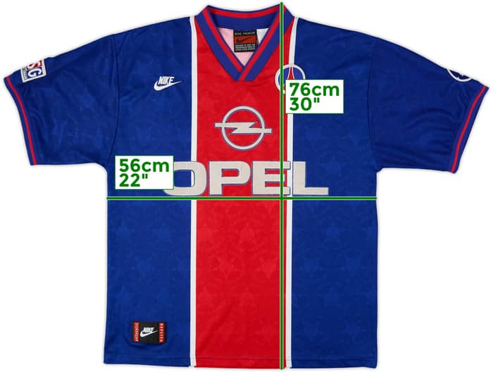 1995-96 Paris Saint-Germain Home Shirt - 8/10 - (L)
