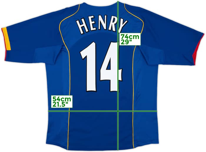 2004-06 Arsenal Away Shirt Henry #14 - 8/10 - (M)