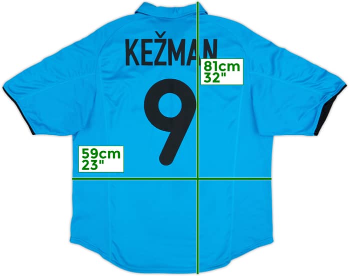2001-02 PSV Away Shirt Kezman #9 - 8/10 - (L)