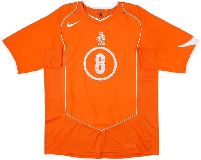2004-06 Netherlands Home Shirt Davids #8 - 10/10 - (L)
