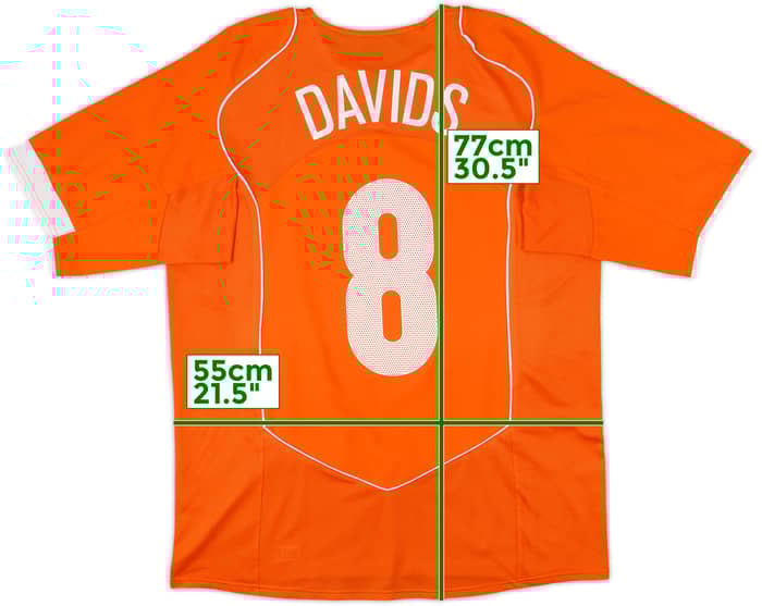 2004-06 Netherlands Home Shirt Davids #8 - 10/10 - (L)