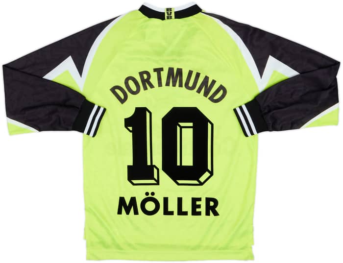 1995-96 Borussia Dortmund Home L/S Shirt Moller #10 - 8/10 - (XS)