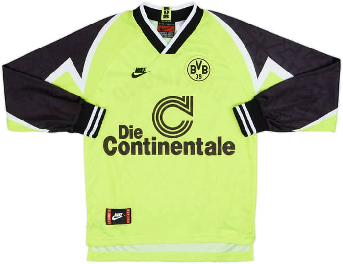 1995-96 Borussia Dortmund Home L/S Shirt Moller #10 - 8/10 - (XS)