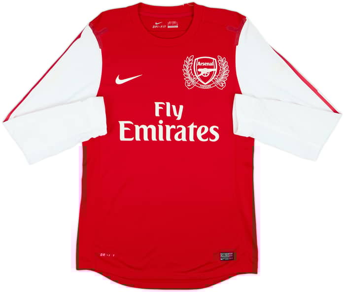 2011-12 Arsenal Player Issue Home L/S Shirt Walcott #14 - 5/10 - (M)
