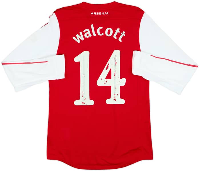 2011-12 Arsenal Player Issue Home L/S Shirt Walcott #14 - 5/10 - (M)