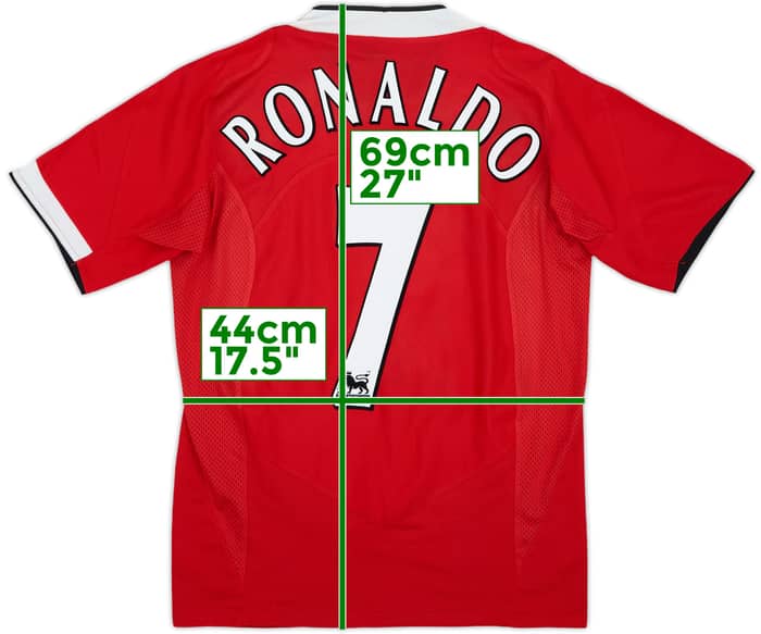 2004-06 Manchester United Home Shirt Ronaldo #7 - 8/10 - (S)