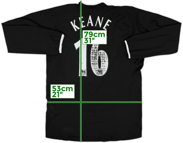 2003-05 Manchester United Away L/S Shirt Keane #16 - 5/10 - (M)