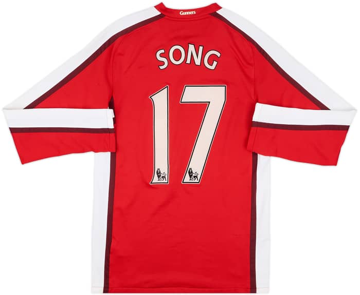 2008-10 Arsenal Home L/S Shirt Song #17 - 8/10 - (S)
