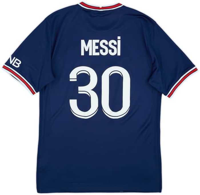 2021-22 Paris Saint-Germain Home Shirt Messi #30 - 9/10 - (S)
