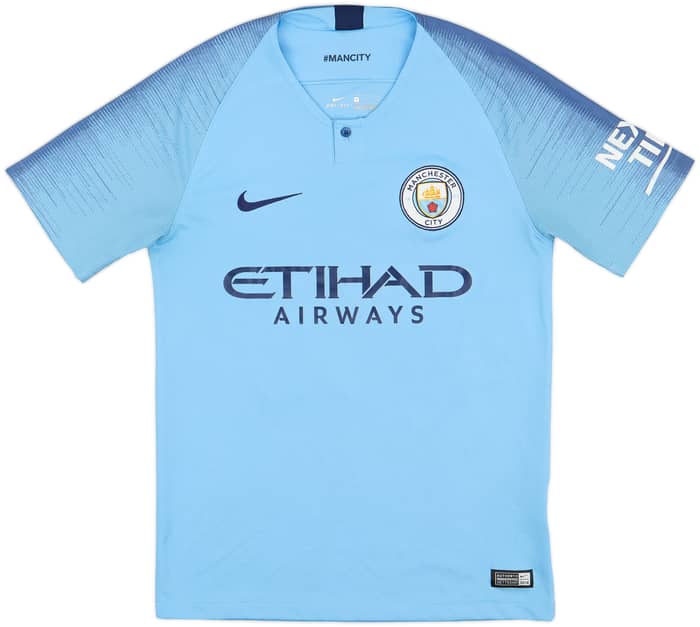 2018-19 Manchester City Home Shirt Silva #21 - 8/10 - (S)