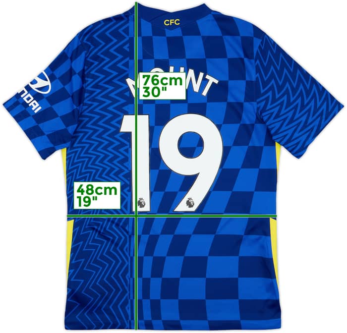 2021-22 Chelsea Home Shirt Mount #19 - 10/10 - (M)