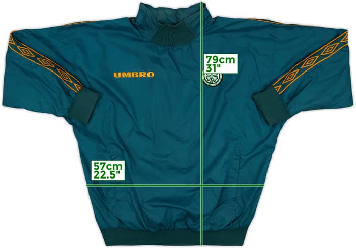 1997-98 Celtic Umbro Hooded Drill Top - 7/10 - (XL)