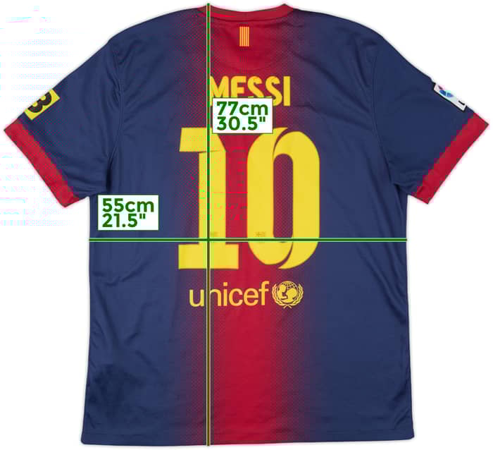 2012-13 Barcelona Home Shirt Messi #10 - 8/10 - (L)