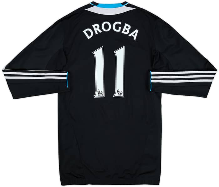 2011-12 Chelsea Player Issue TechFit Away L/S Shirt Drogba #11 - 6/10 - (XL)