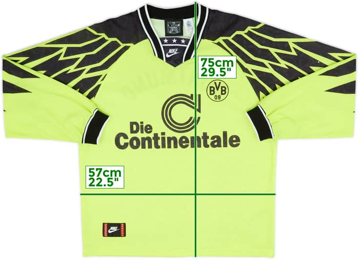 1994-95 Borussia Dortmund Home L/S Shirt - 8/10 - (XL)