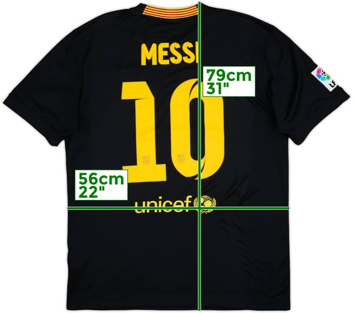2013-14 Barcelona Third Shirt Messi #10 - 8/10 - (L)