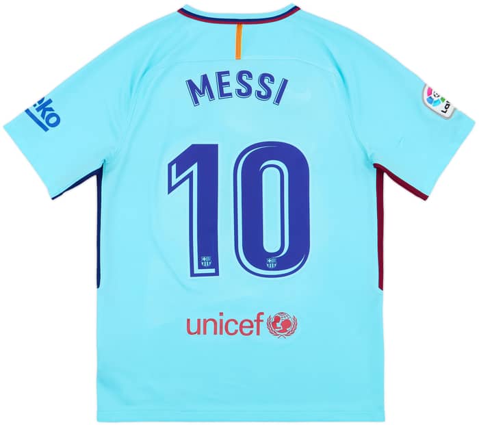 2017-18 Barcelona Away Shirt Messi #10 - 7/10 - (M)