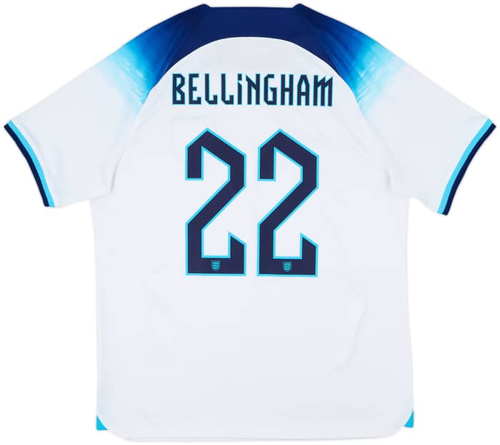 2022-23 England Home Shirt Bellingham #22 - 8/10 - (L)