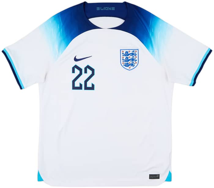 2022-23 England Home Shirt Bellingham #22 - 8/10 - (L)