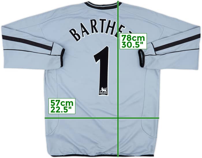 2001-02 Manchester United Centenary GK Shirt Barthez #1 - 8/10 - (L)