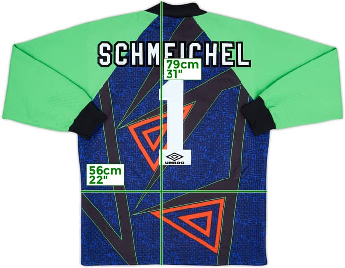 1994-96 Manchester United GK Shirt Schmeichel #1 - 8/10 - (M)
