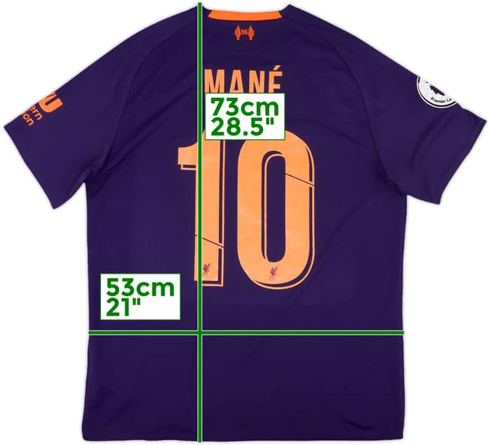 2018-19 Liverpool Away Shirt Mane #10 - 8/10 - (M)