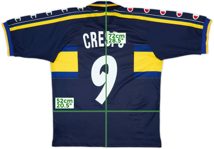 1999-00 Parma Third Shirt Crespo #9 - 9/10 - (M)