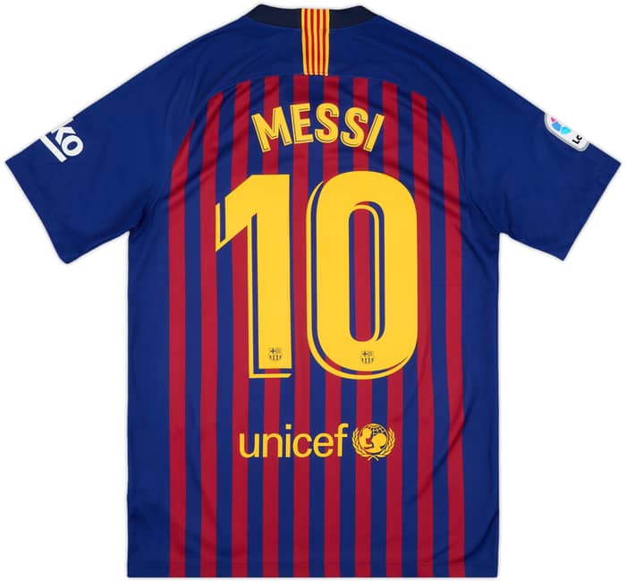 2018-19 Barcelona Home Shirt Messi #10 - 10/10 - (S)