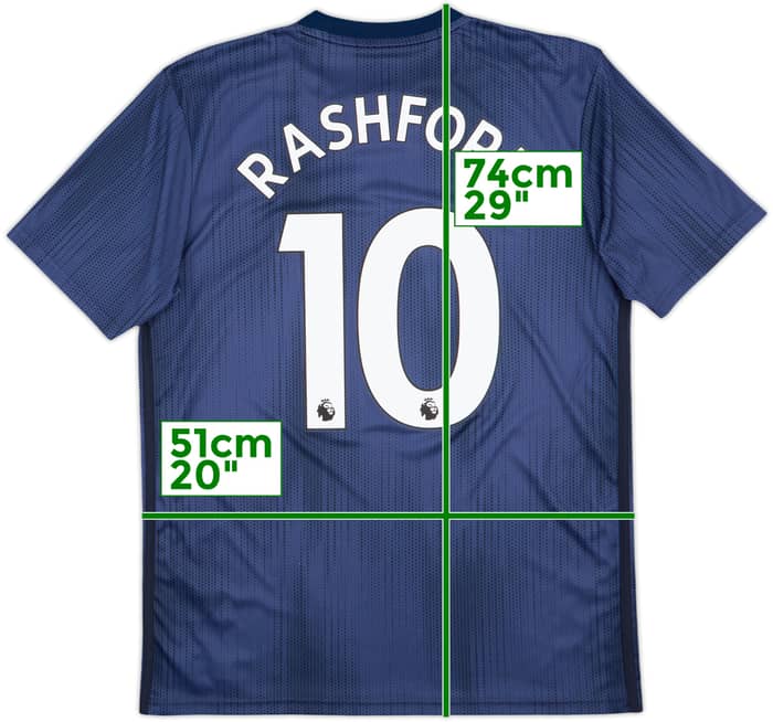 2018-19 Manchester United Third Shirt Rashford #10 - 9/10 - (M)